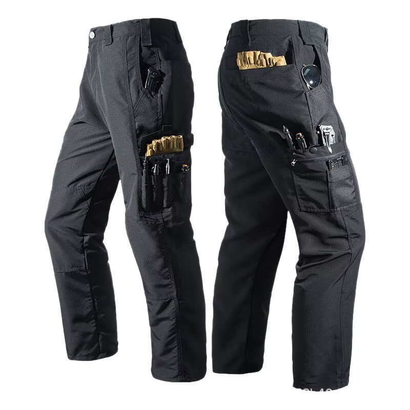 Workshop Tools And Safety - Pantaloni da lavoro multi-tasche da uomo,