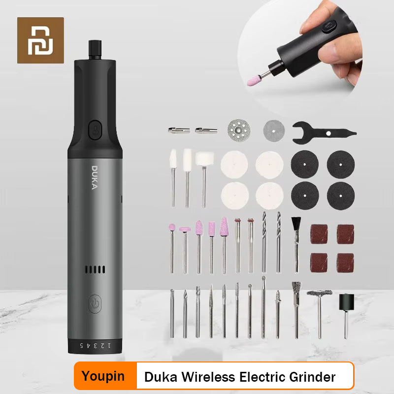 Tools Xiaomi - Smerigliatrice elettrica wireless Duka Lucidatura multifunzione
