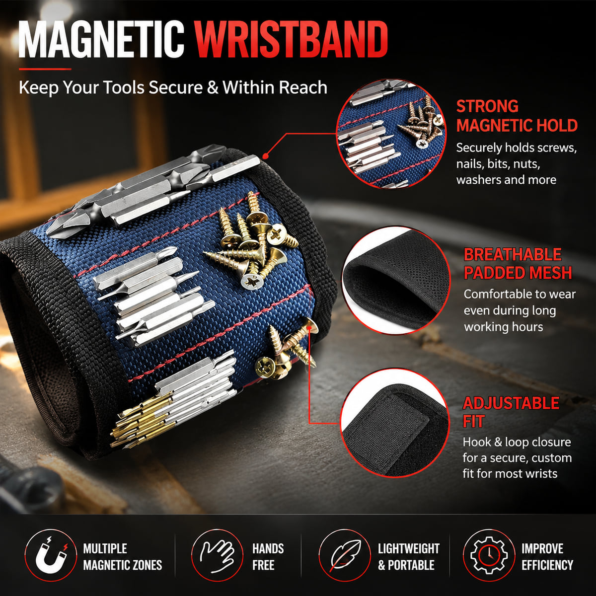 Braccialetto magnetico per ute - Tools In Electrical Workshop recensione e prezzo