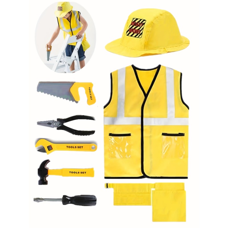 Costume da gilet per operaio e - Tools Workshop For Kids recensione e prezzo